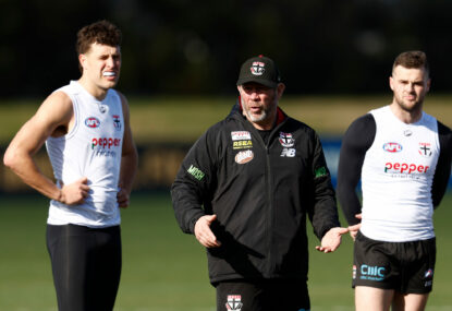 AFL News: 'Only came for free physio' - Ratten blasts Riewoldt over Saints whack, Scott's concerns over wildcard finals