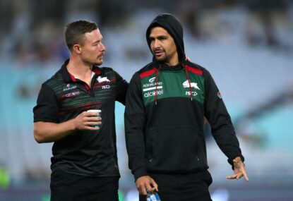 Rabbitohs on verge of unwanted history after historic collapse from top spot to possibly finishing as also-rans