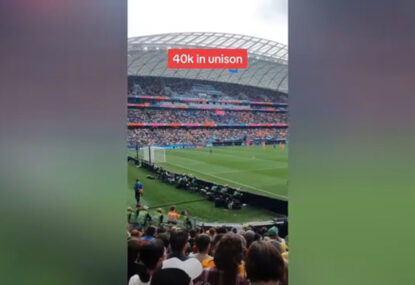 ROAR OF THE CROWD: Forty thousand fans clapping in unison at the World Cup