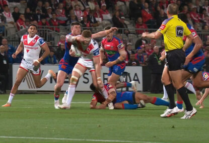 Commentators confused at Bunker ruling that cleared Knights tackle despite head contact