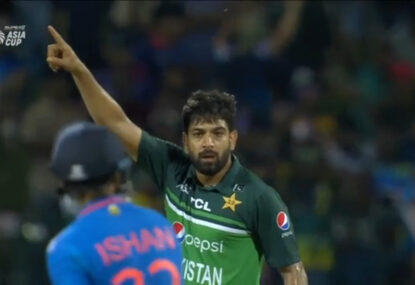 Haris Rauf tells Indian batter where to go about ten times in savage send off