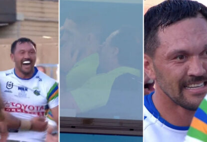 'Dally M fibber!' Sticky's perfect reaction to Jordan Rapana wasting everyone's time