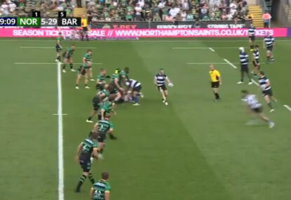 WATCH: Brumbies combine for supremely silky Barbarians meat pie